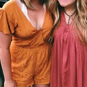 floral textured romper